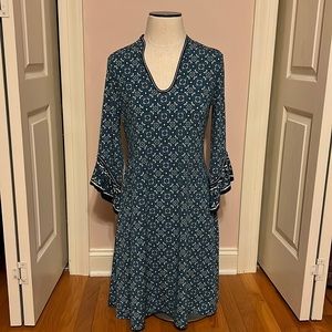 Max Studio Patterned Long Sleeve Dress
